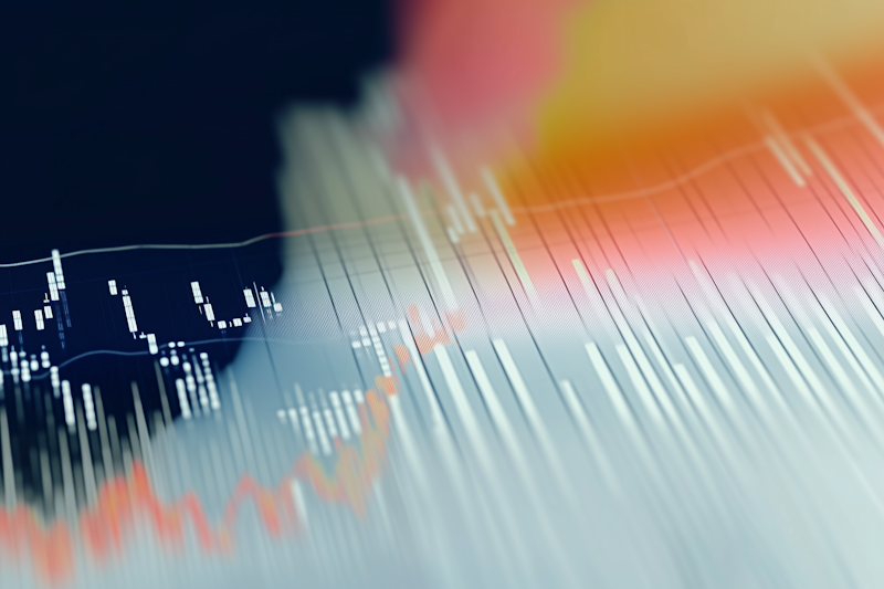 Professioneller Finanzberater bei der Arbeit mit Taschenrechner und Finanzdiagrammen